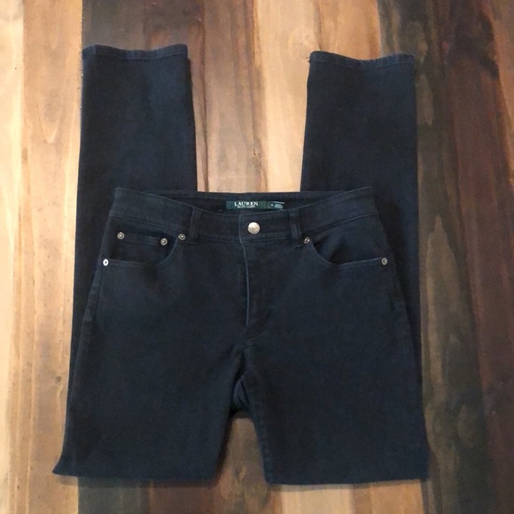 Lauren Ralph Lauren Black Washed Jeans Sz 6 - Picture 6 of 9